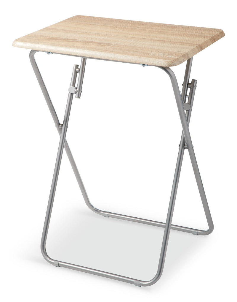 Portable Wood & Metal Folding TV Tray/Laptop/Side/End Table C6319