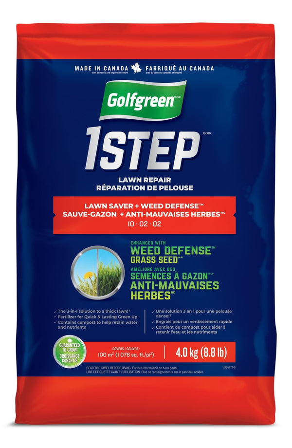 1-Step Lawn Saver + Weed Defense 10-02-02 Grass Seed, 4-kg D5550