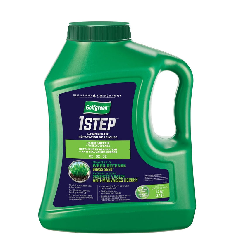 1-Step Patch & Repair + Weed Defense 02-02-02 Grass Seed, 1.7-kg N1932