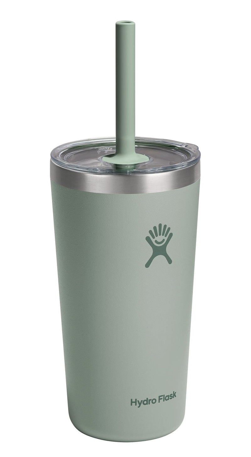 Stainless Steel Insulated All Around Tumbler with Clear Press-In Straw Lid, Agave, 20-oz N6235