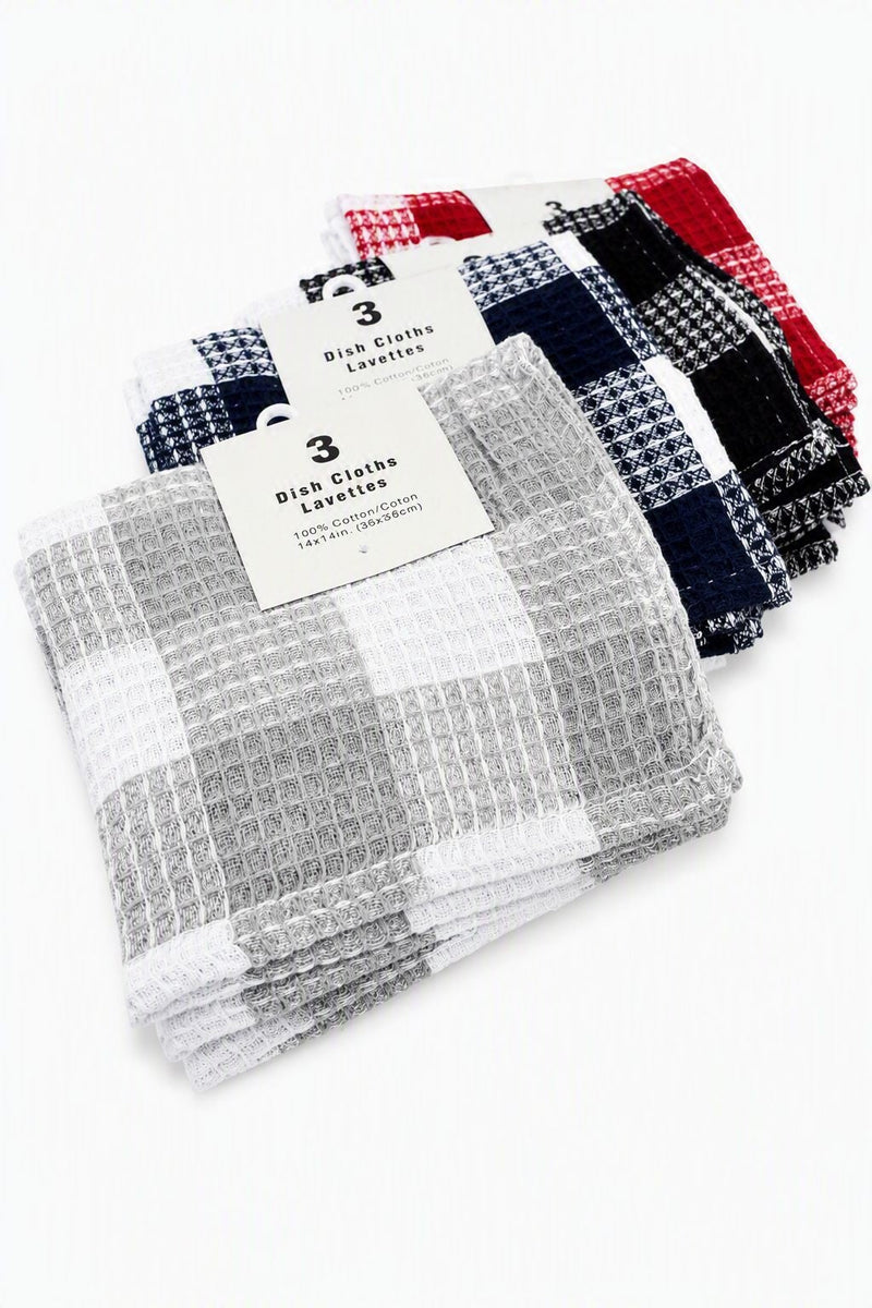 Jumbo Dishcloths, 3-pk, Assorted Colours P1375