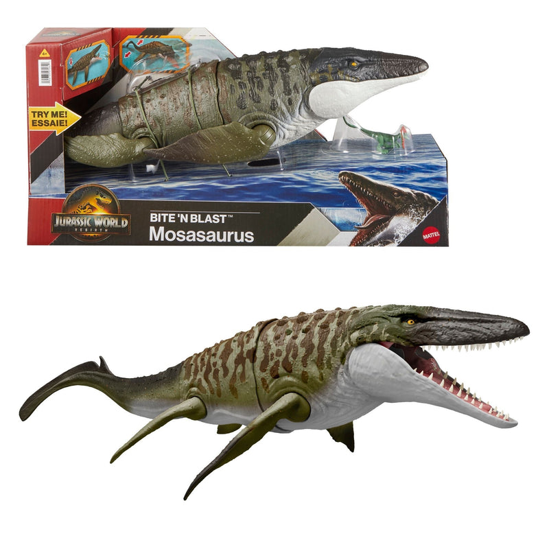 Bite 'N Blast Mosasaurus Toy for Ages 3+ X1096