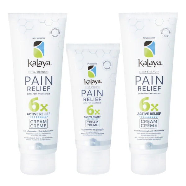 KaLaya 6x Extra Strength Pain Relief Cream, 2 x 120 g + 50 g H2267