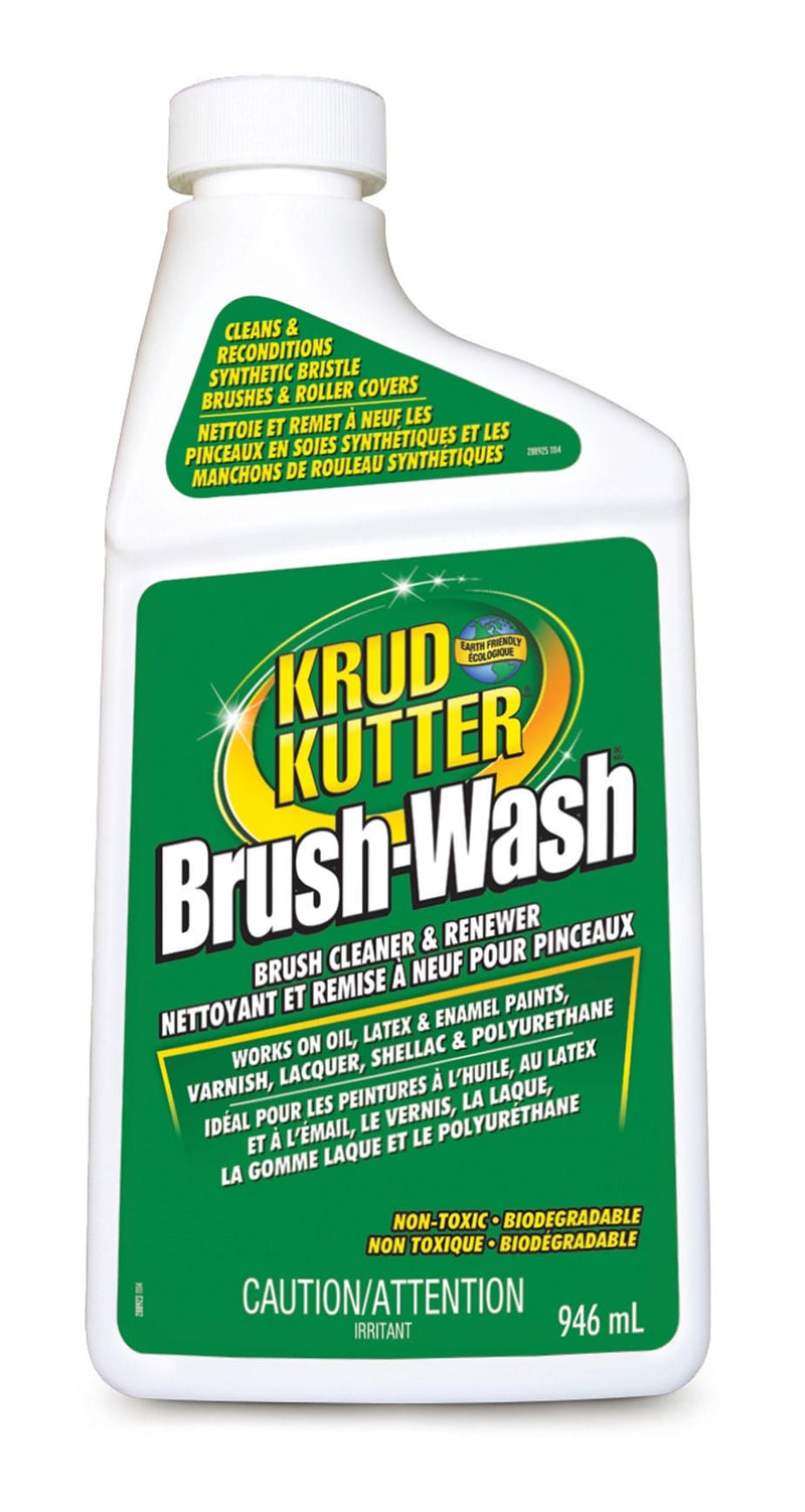 Brush-Wash Cleaner & Renewer For Oil, Latex & Enamel Paint, Non-Toxic, 946-mL S8327