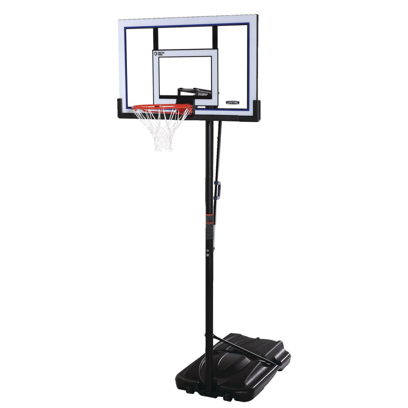 Portable Adjustable Basketball Backboard, Hoop & Net System, 52-in K9115