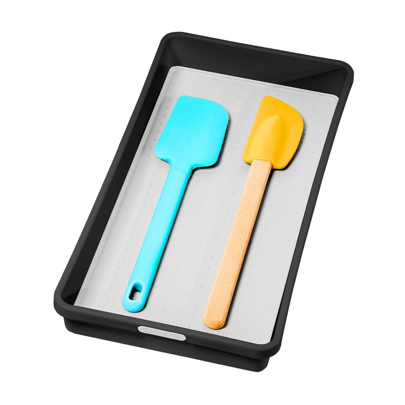 Madesmart Kitchen Utensil Drawer Organizer Tray/Holder, Grey O6378