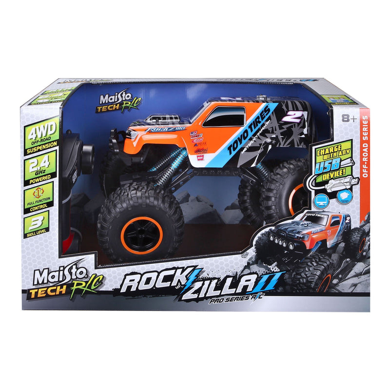 Maisto Tech Remote Controlled Indoor/Outdoor Rockzilla Truck Vehicle Toy, Ages 8+ Q9951