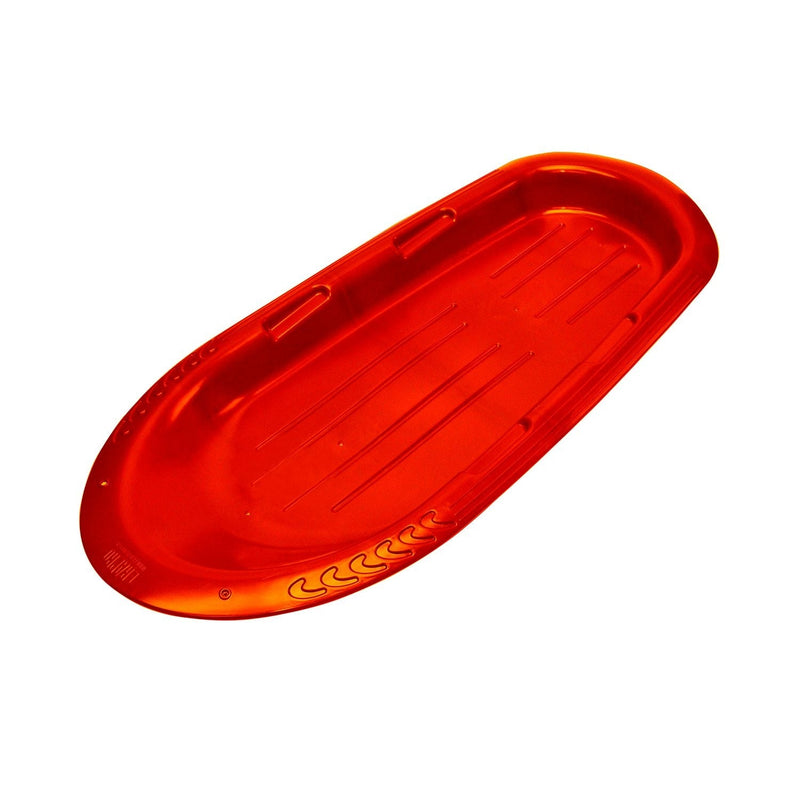 Manitou-X Kids' 2-Person Lightweight Plastic Winter Snow Sled/Toboggan with Grips Q2123