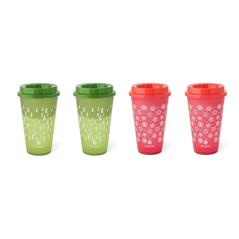 16-oz Reusable Colour-Changing Hot Cups, 4-pk W4083