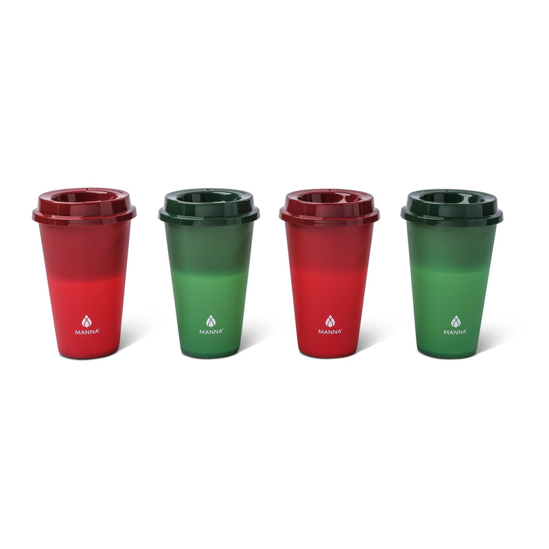 Hot Colour Changing Cups with Lids, 16-oz, 4-pk T5041