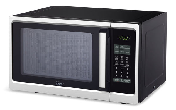 Countertop Microwave, 900 W, Black Stainless Steel, 0.9-cu-ft J5564