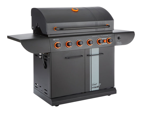 Grill Turismo 680 7-Burner Convertible LP Gas BBQ D8685