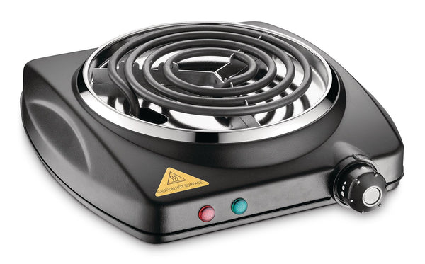 Single Burner Hot Plate, Black, 1000W J1730