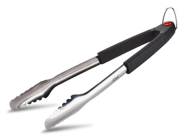Stainless Steel BBQ Grill Tong with Hook V5794