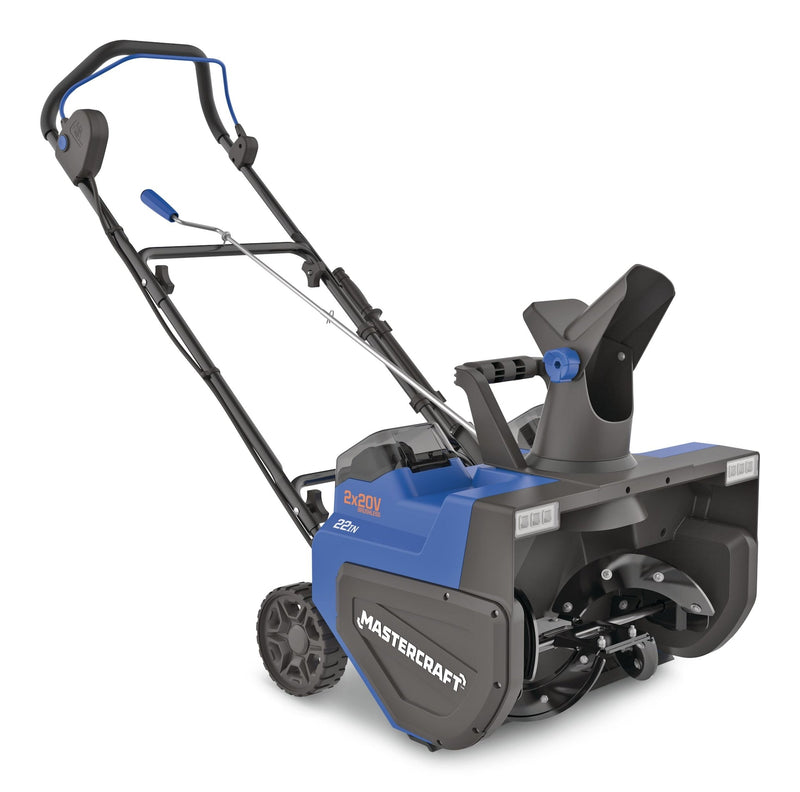 2 x 20V Cordless 22-in Single Stage Snowblower with 2 8.0Ah Batteries and Charger V7237