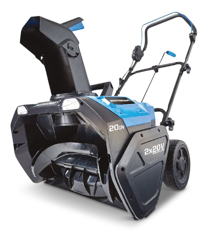 2x20V Single Stage Cordless Snowblower with 5.0Ah Battery, 20-in G2715
