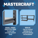 Adjustable 5-Shelf Steel Metal & Wood Storage Rack / Shelving Unit, 41 x 18 x 72-in