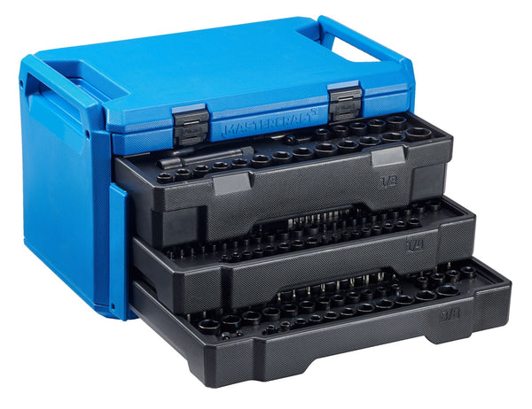 Socket Set, SAE/Metric, CRV, Black Steel Finish, 260-pc N2436