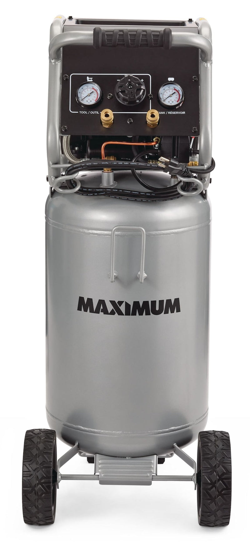 15-Gallon Oil-Free Quiet Portable Vertical Air Compressor with Top Tray Q3731
