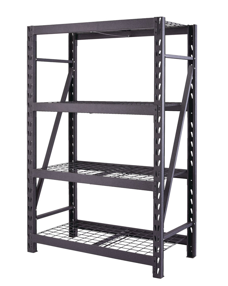 Adjustable 4-Shelf Heavy Duty Steel Metal Storage Rack / Shelving Unit, 48 x 24 x 72-in L3600