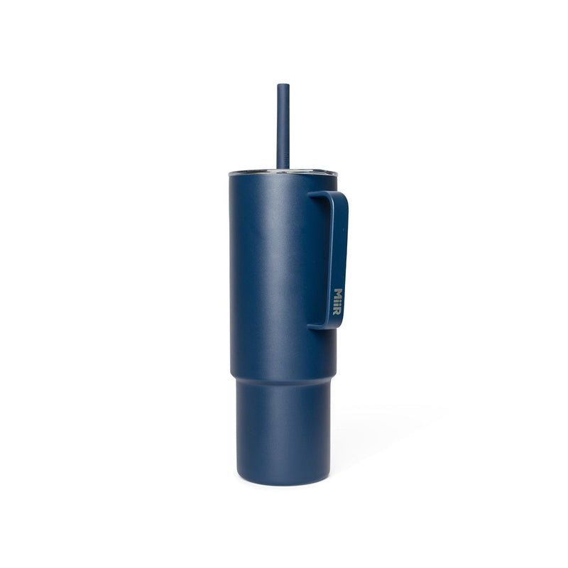 Stainless Steel Insulated All Day Straw Cup with Handle, Tidal Blue, 32-oz F3612