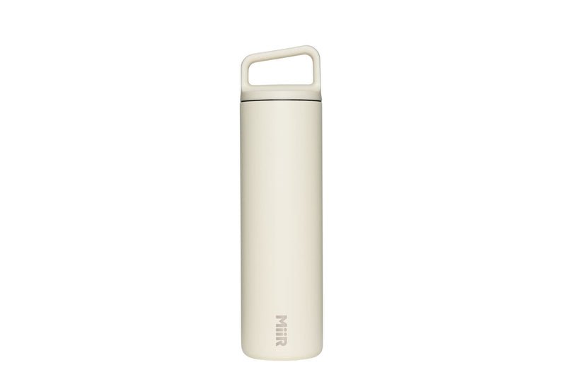 Wide Mouth Stainless Steel Insulated Travel Water Bottle, Sandstone White, 20-oz Y7758