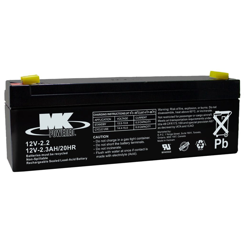 12-Volt 2.3 Ah SLA Battery, F1 Terminal O4083