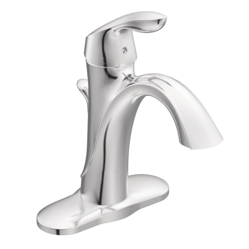 Eva Single Handle High Arc Single Hole Bathroom Sink Faucet, WaterSense Certified, Chrome C6532