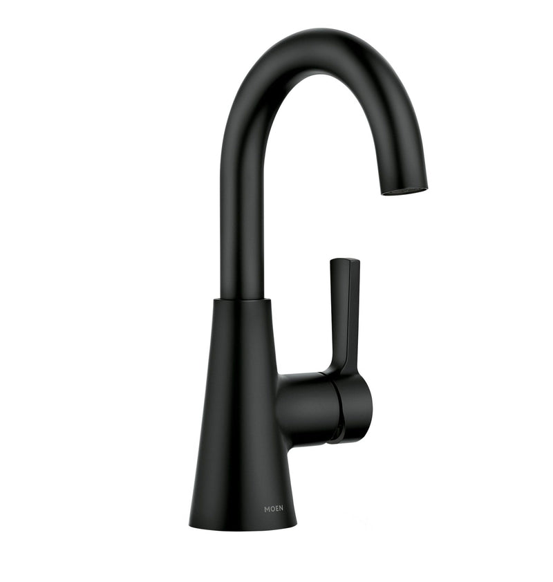 Mikah Single Handle Bathroom Faucet, Matte Black W4972