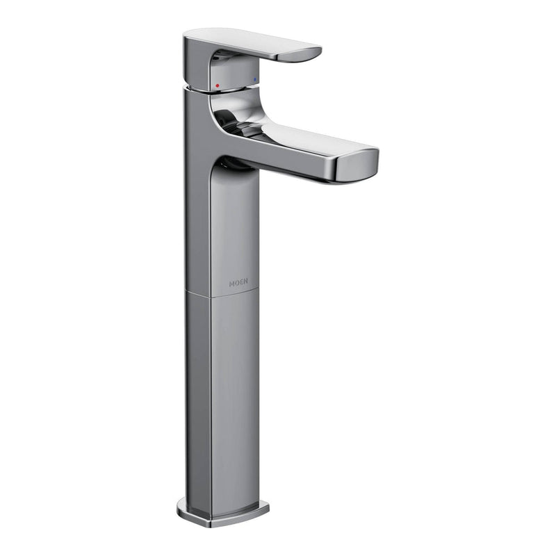 Rizon Single Handle High Arc Vessel Single Hole Bathroom Sink Faucet, WaterSense Certified, Chrome Y7079