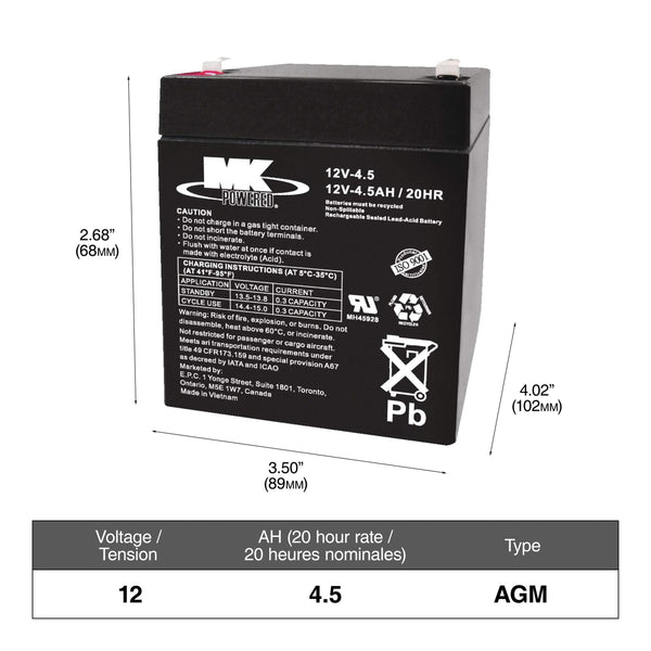 ELIMINATOR AGM Group Size 49 (H8/L5) Battery, 850 CCA N1814