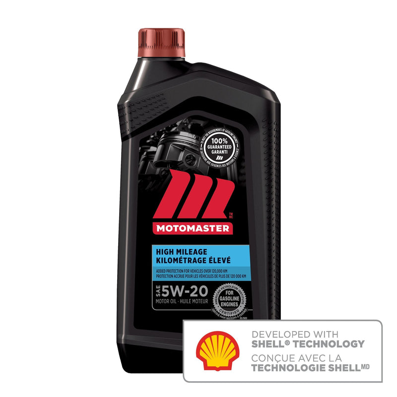 High Mileage 5W20 Conventional Engine/Motor Oil, 946-mL O5856