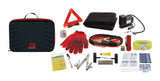 Premium Auto Safety Kit with Booster Cables, Air Compressor and Tow Strap