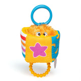 Herbie Sensory Take-Along Toy, Baby Swing & Baby Stroller Teething Toys with Rattle & Clip, Toddler Toys