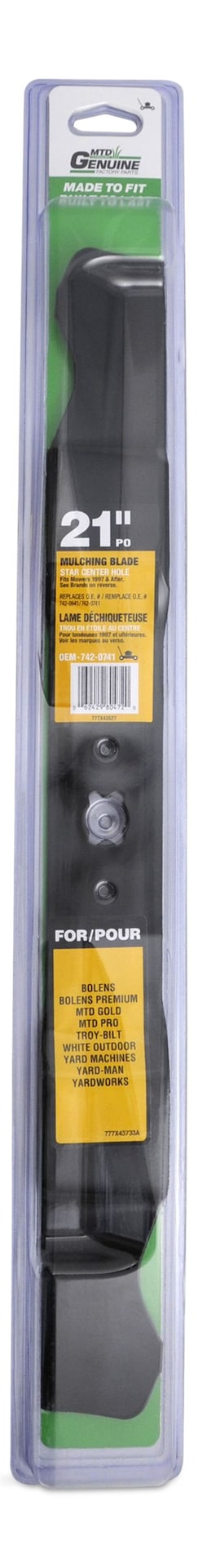 Mulch Lawn Mower Replacement Blade, 21-in D4402
