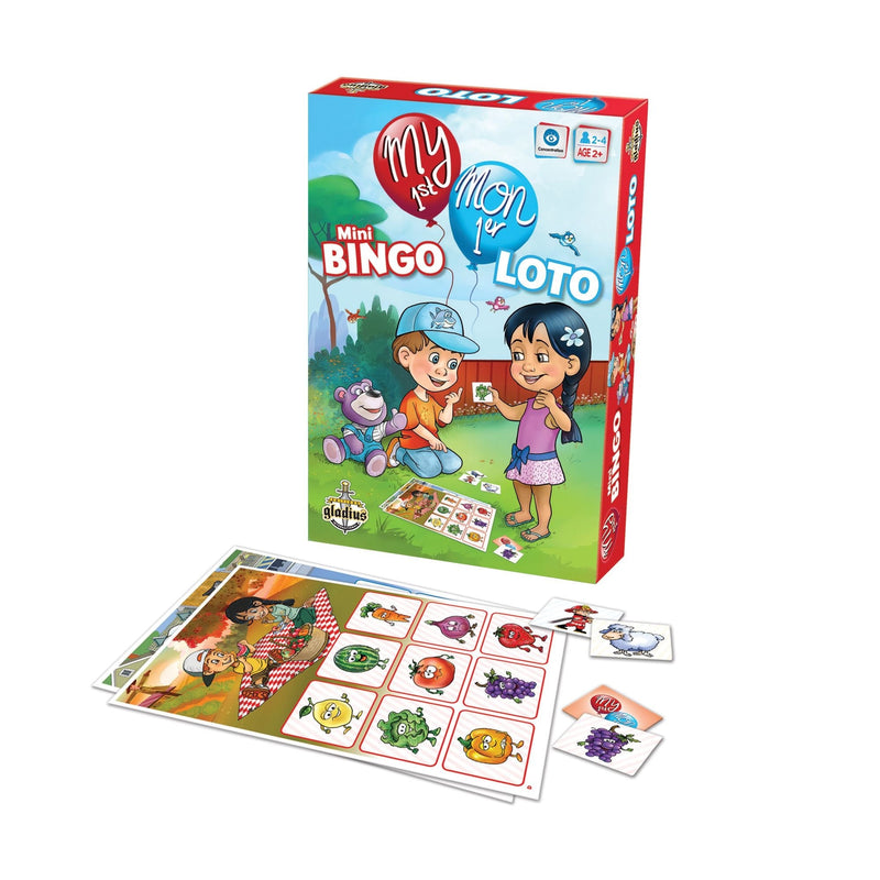 My 1st Mini Bingo Board Game, Bilingual, Ages 2+ X3788