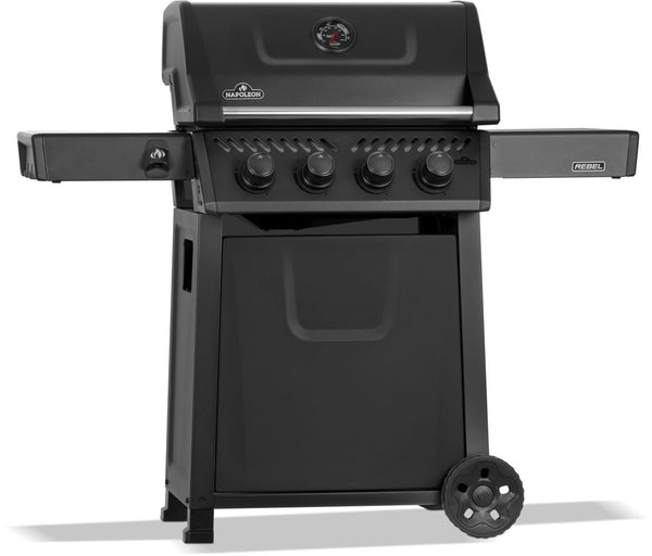 Rebel 425 4-Burner LP Gas BBQ, Matte Black J2817