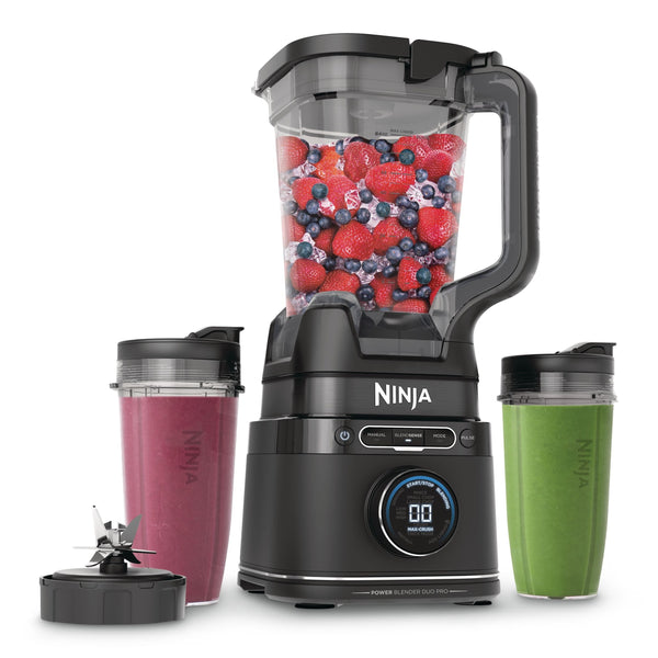 Duo Blender with 72-oz Full-Size Pitcher & Pre-Set Programs, Includes Two 24-oz Single-Serve Cups, 1800W M4819