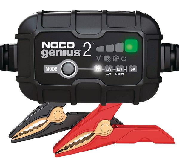 GENIUS2 Smart Battery Charger/Maintainer/Desulfator, 2-Amp, 6V/12V K0491