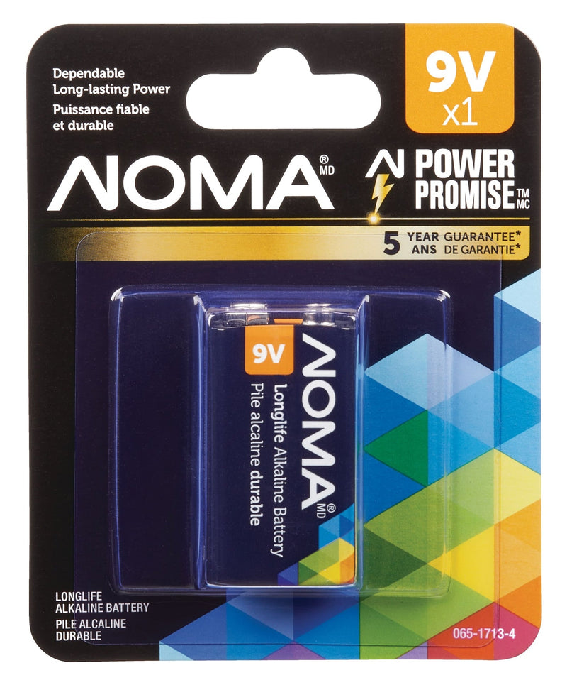 1-pk 9V / 9 Volt Alkaline Battery, Long Lasting, All Purpose F3379