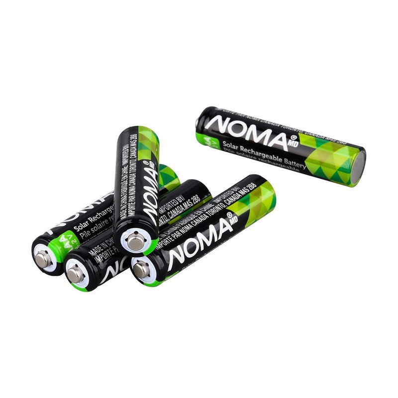 AAA Ni-MH 300mAh Rechargeable Batteries for Solar Lights, 1.2V, 4-pk H6573