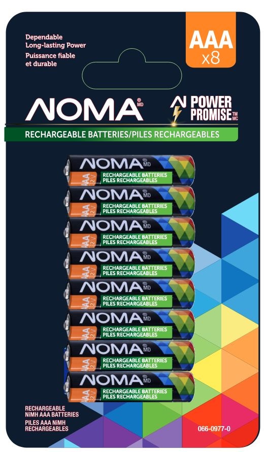 AAA Ni-MH Rechargeable Battery, 8-pk K3471
