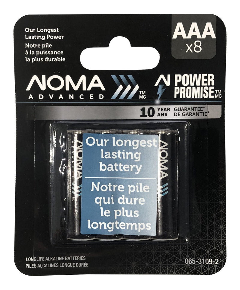 Advanced 8-pk AAA Alkaline Batteries, Long Lasting, All Purpose Y2313