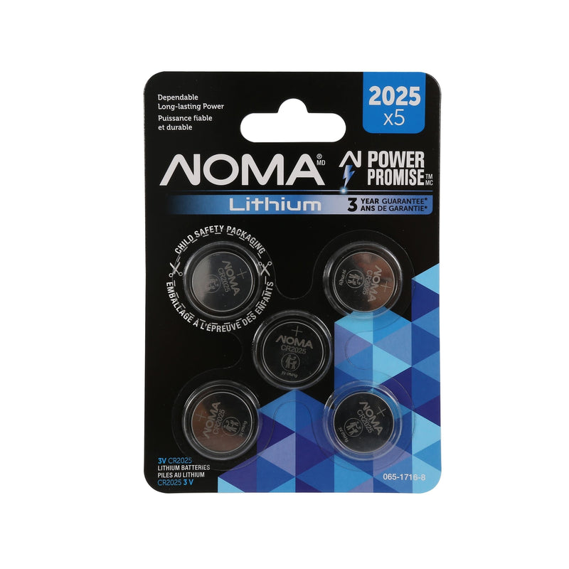 CR2025 3V / 3 Volt Lithium Coin Cell Batteries, Long Lasting, 5-pk I3396