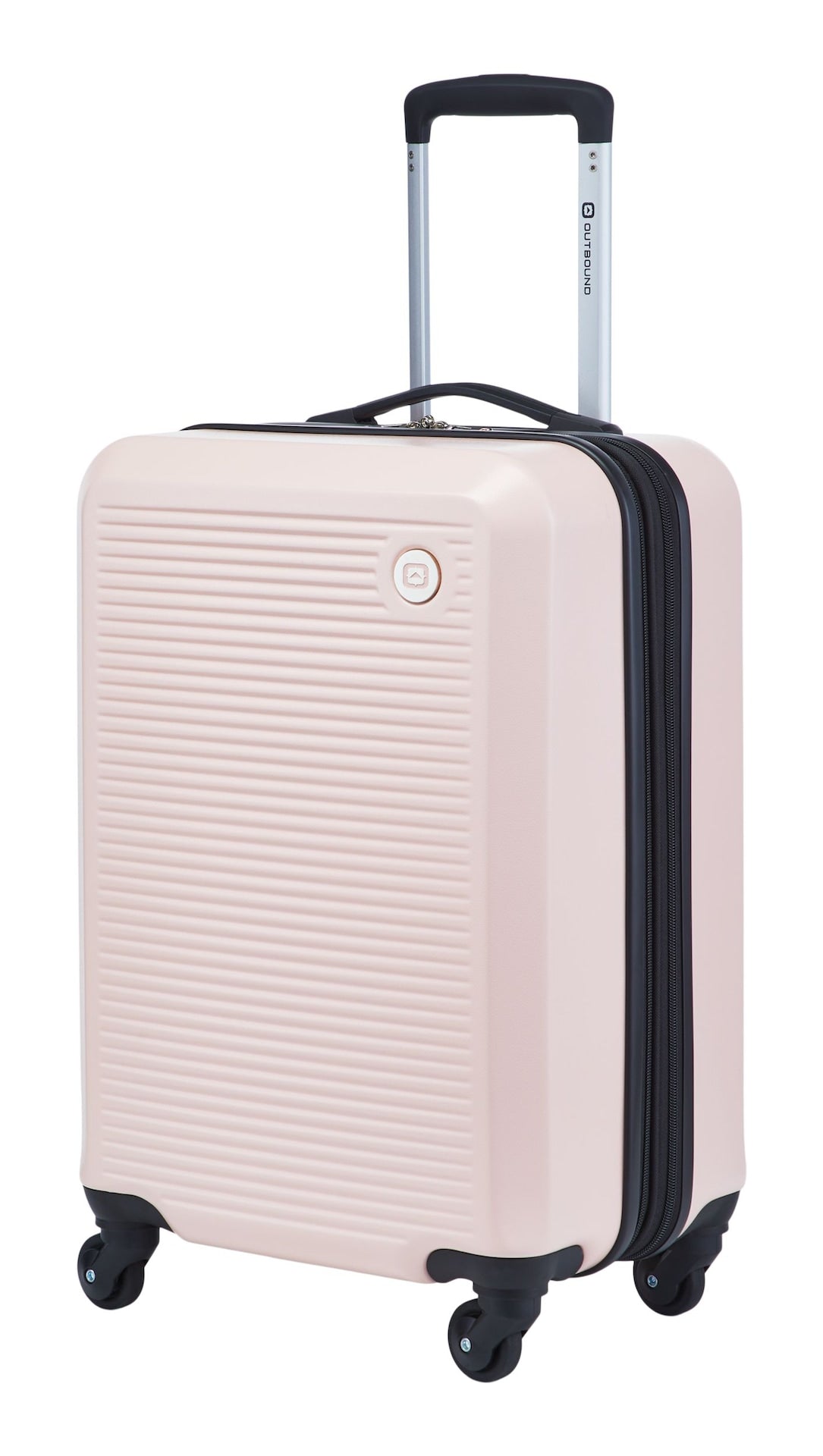 Hardside Carry-On Spinner Flex Travel Suitcase, Pink, 21-5/8-in