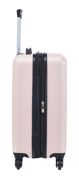 Hardside Carry-On Spinner Flex Travel Suitcase, Pink, 21-5/8-in