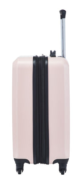 Hardside Carry-On Spinner Flex Travel Suitcase, Pink, 21-5/8-in