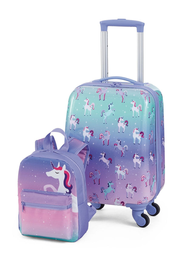 Kids Unicorn Hardside Luggage, 2-pc, Outbound Hardside Spinner Luggage, 23-in, Outbound Hardside Carry-On Spinner Flex Travel Suitcase,... M6823
