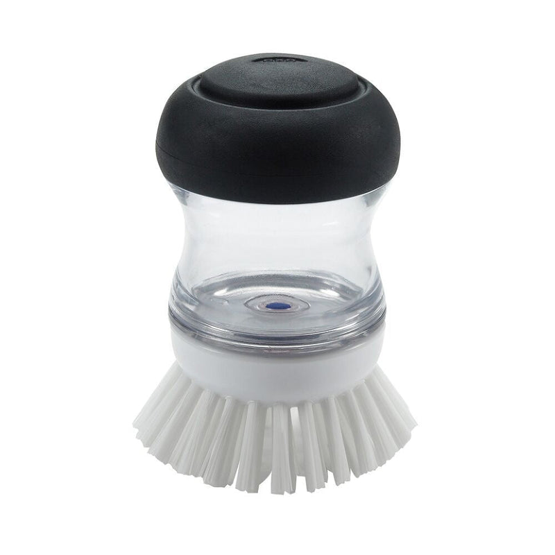 Refillable No-Mess Soap Dispensing Palm Cleaning Brush P3731