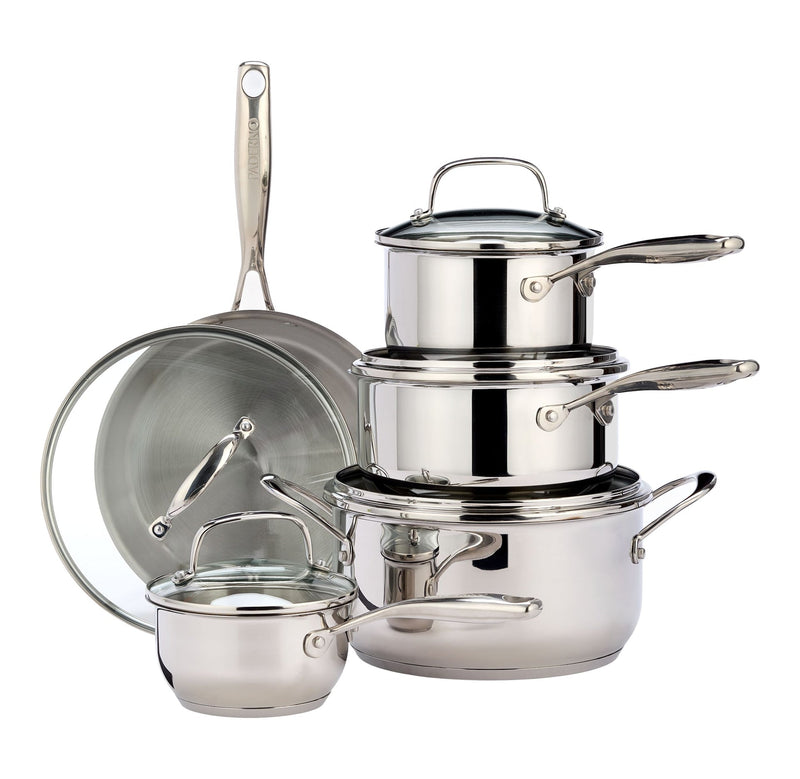 Classic 10 piece Stainless Steel Cookset E5825